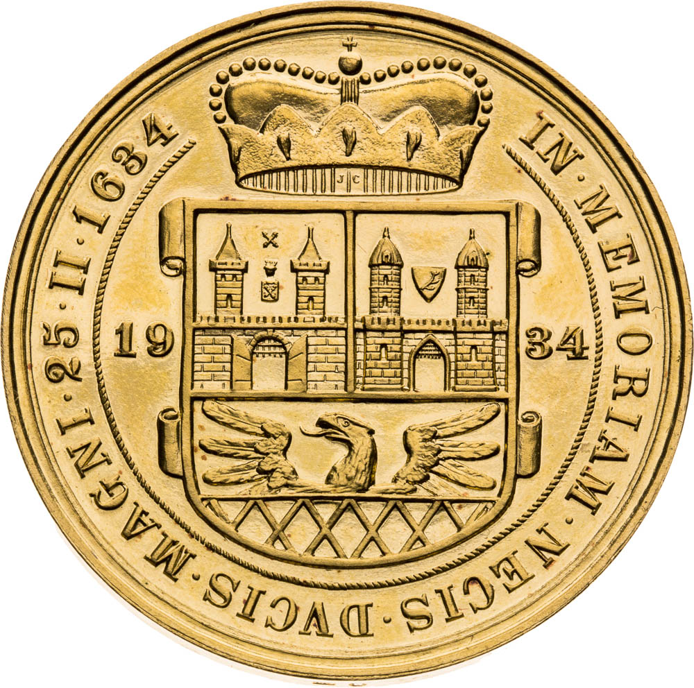 Gold Medal 1934 (10 Ducats) - back