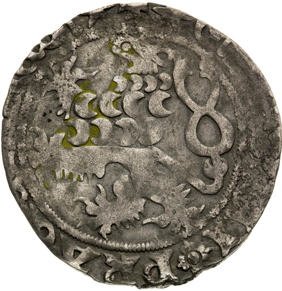 Pražský groš (1378 - 1419) - avers