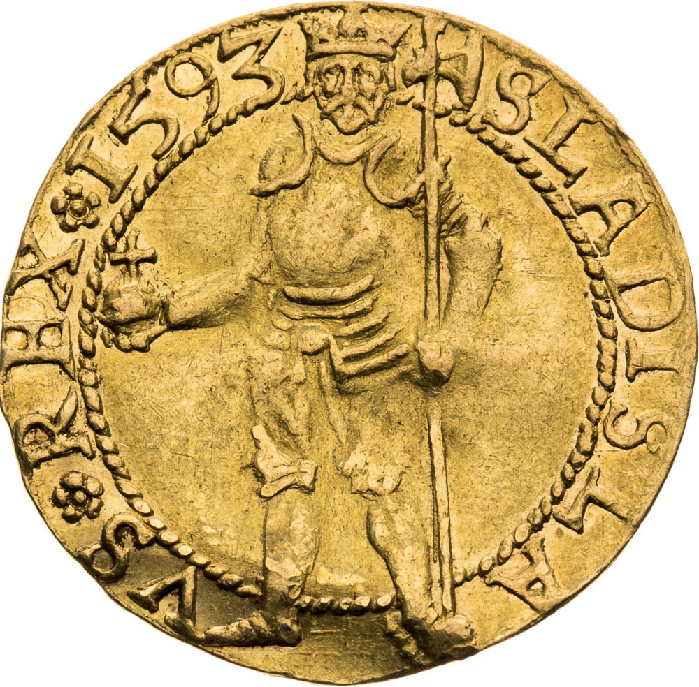 Dukát 1593 - revers