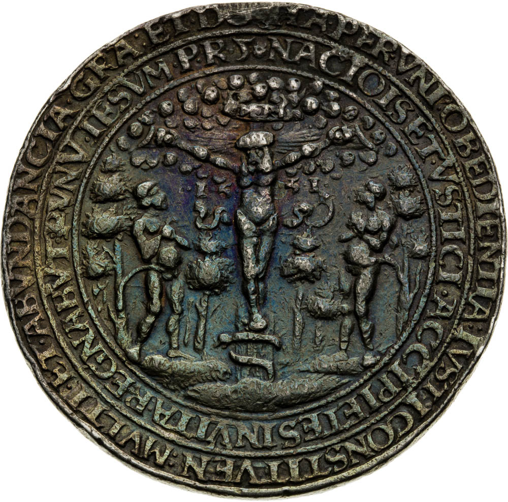 Stříbrná medaile (1551) - revers