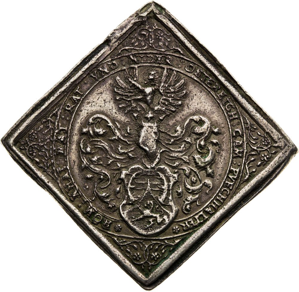 Stříbrná klipa 1582 - revers