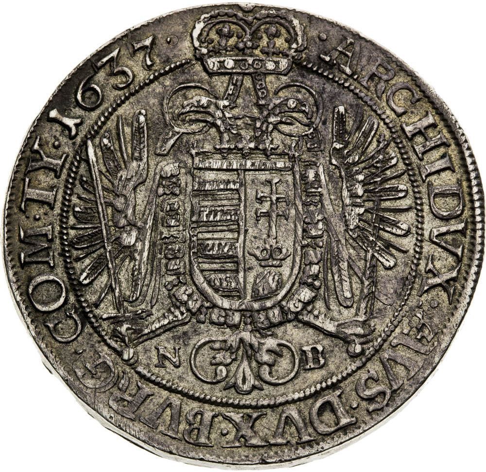 Thaler 1637 - back