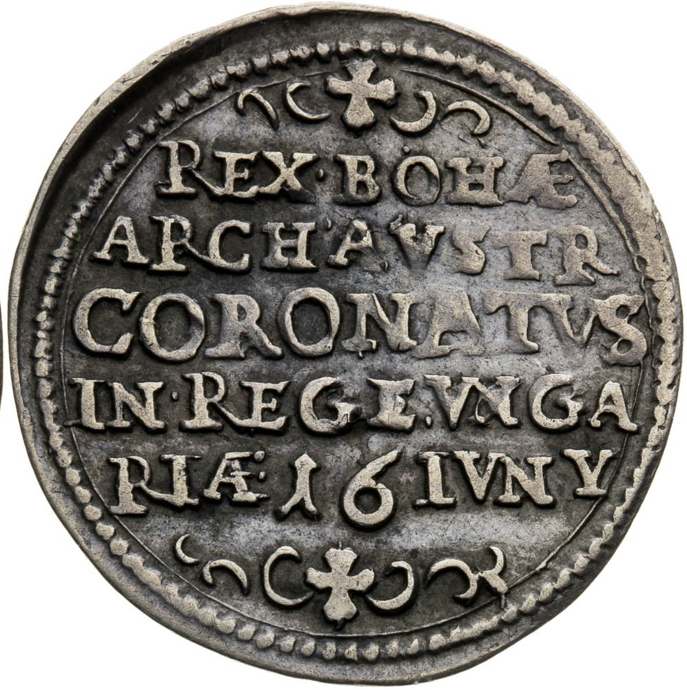 Stříbrný žeton 1647 - revers