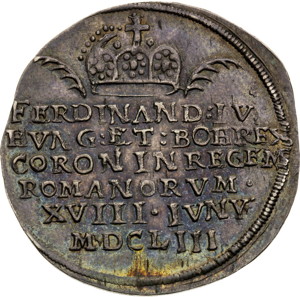 Stříbrný žeton 1653 - avers