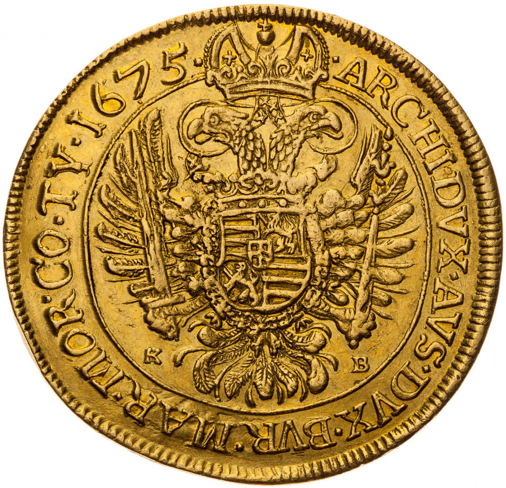10 Ducats 1675 - back