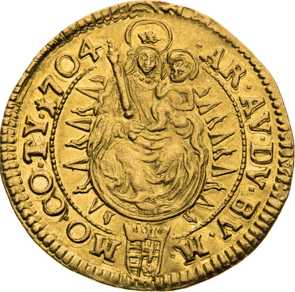 Ducat 1704 - back