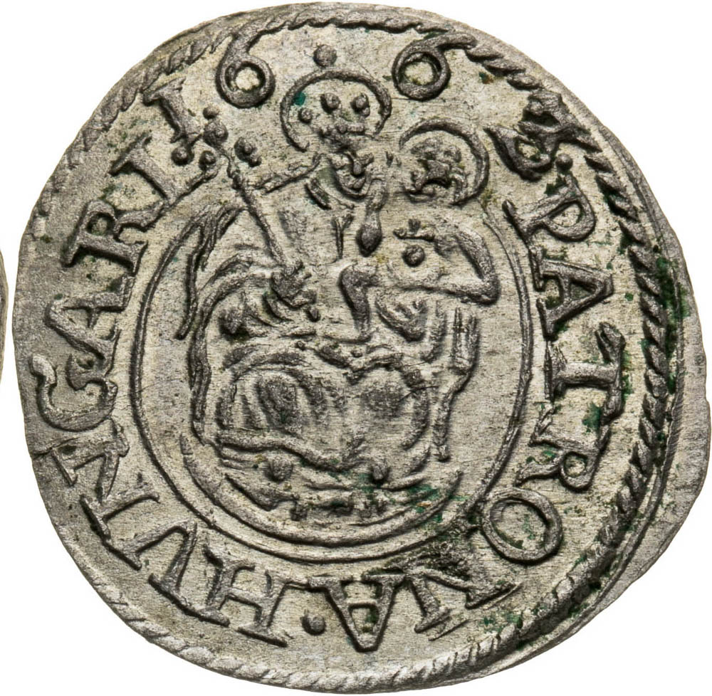 Denár 1663 - revers