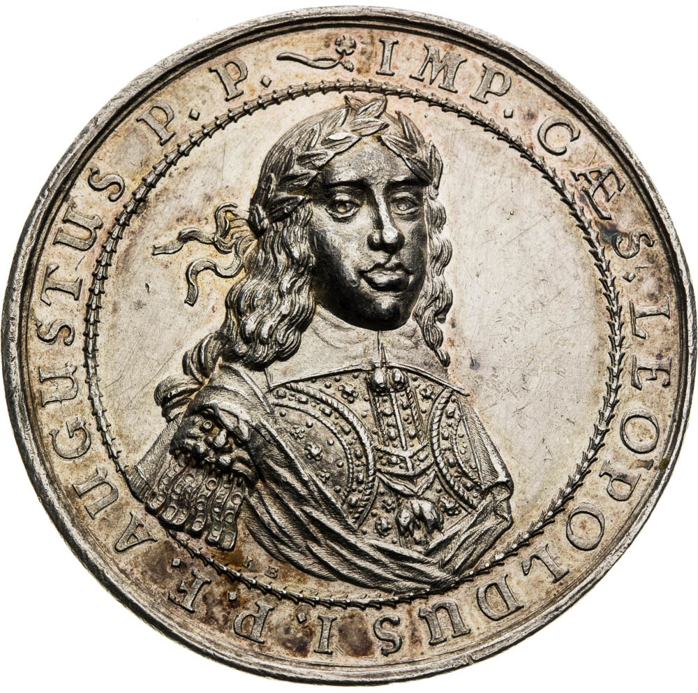 Stříbrná medaile (1658) - avers