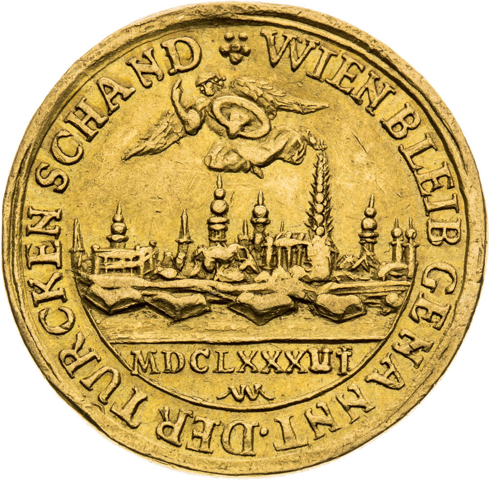 Zlatá medaile 1683 (2 Dukát) - revers