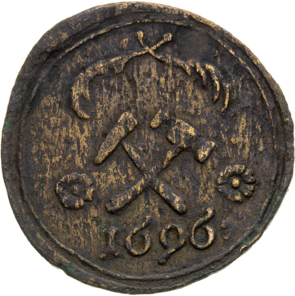 Banská mince 1696 - revers