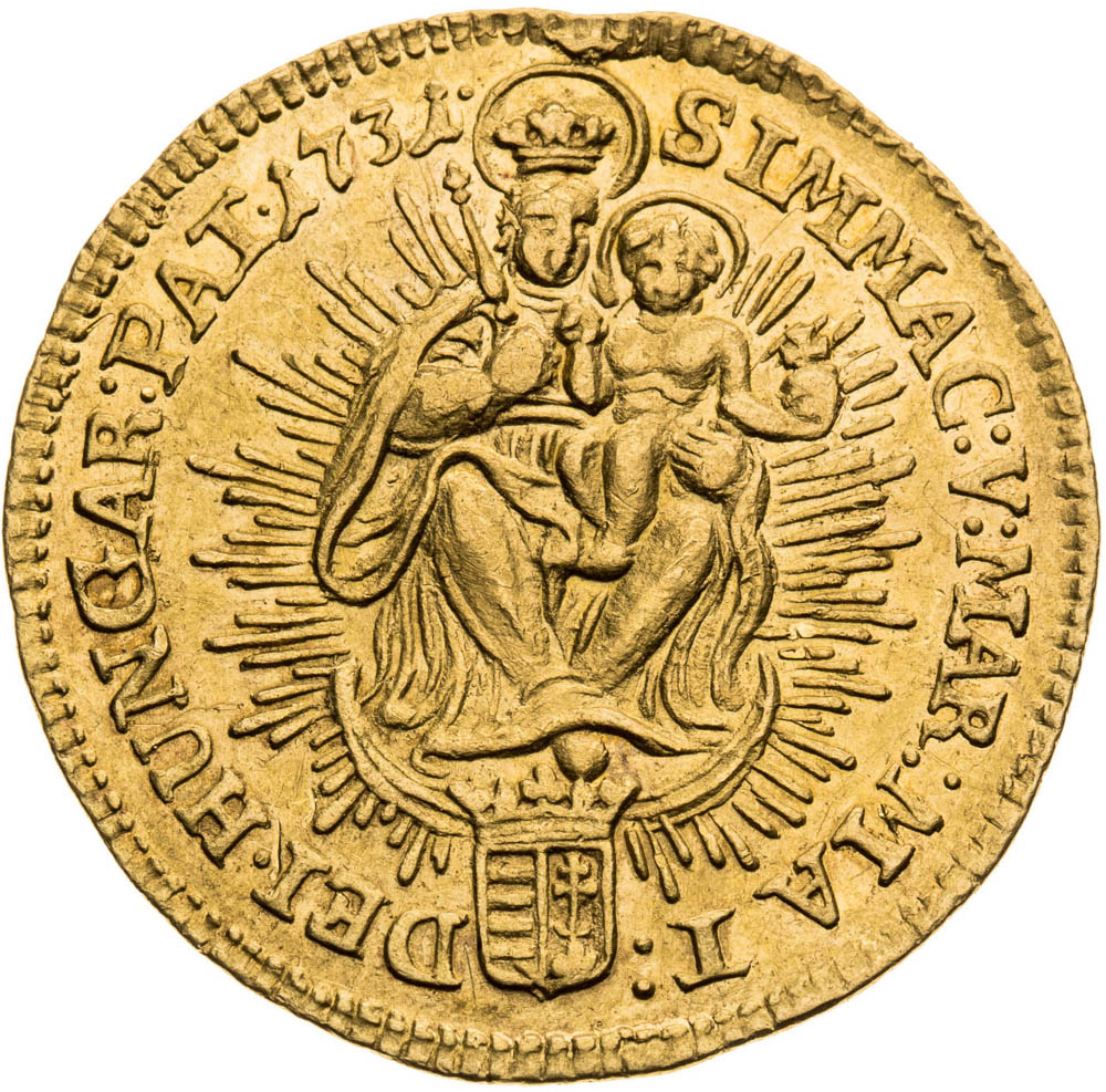 Dukát 1731  - reverz