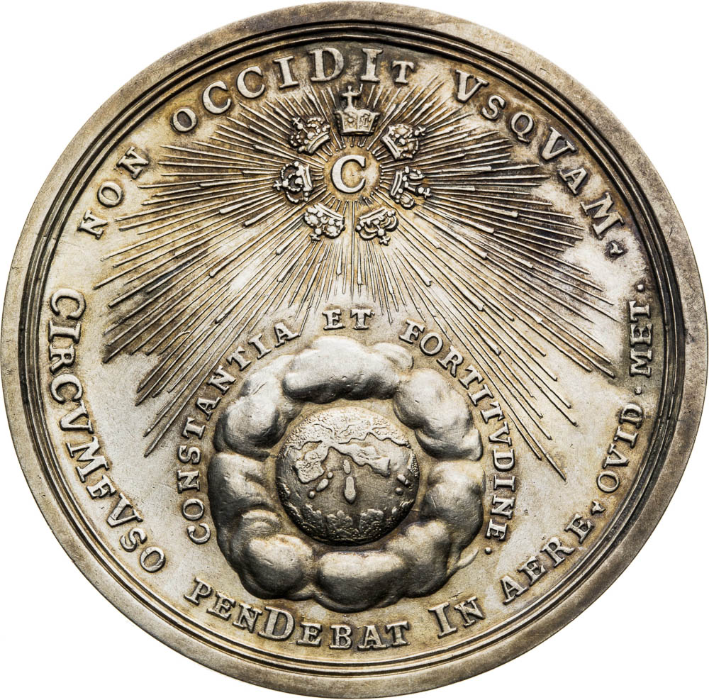 Strieborná medaila 1712 - reverz