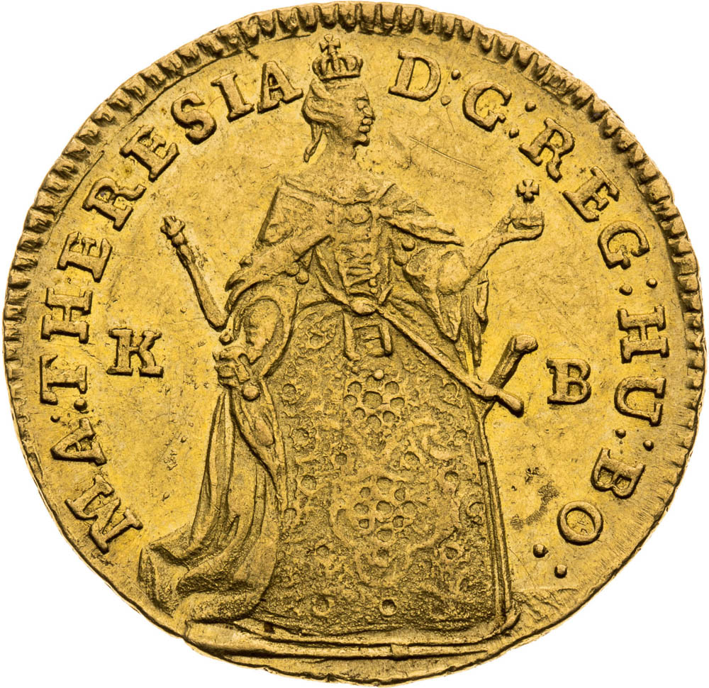 Ducat 1743 - front