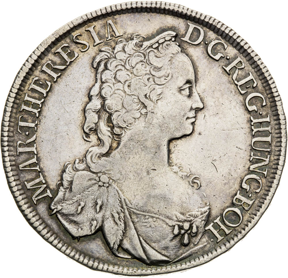 1/2 Thaler 1745 - front