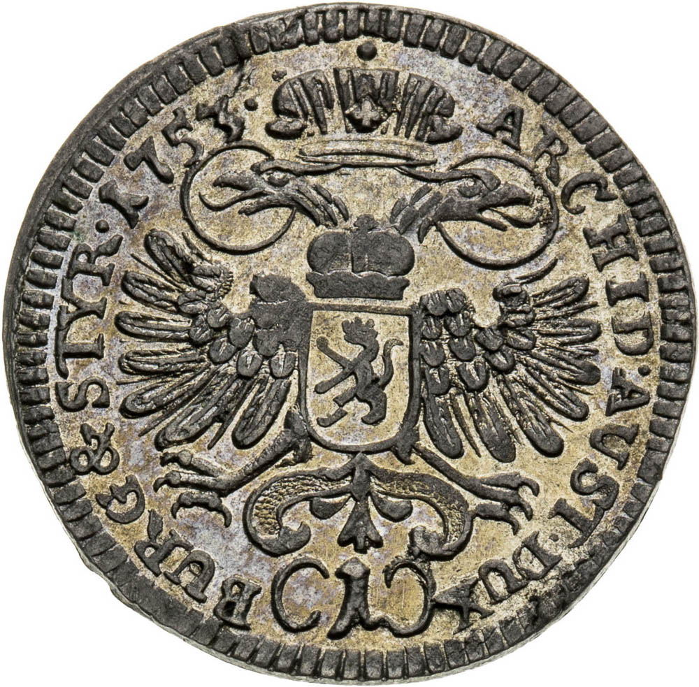 1 Krejcar 1753 - revers