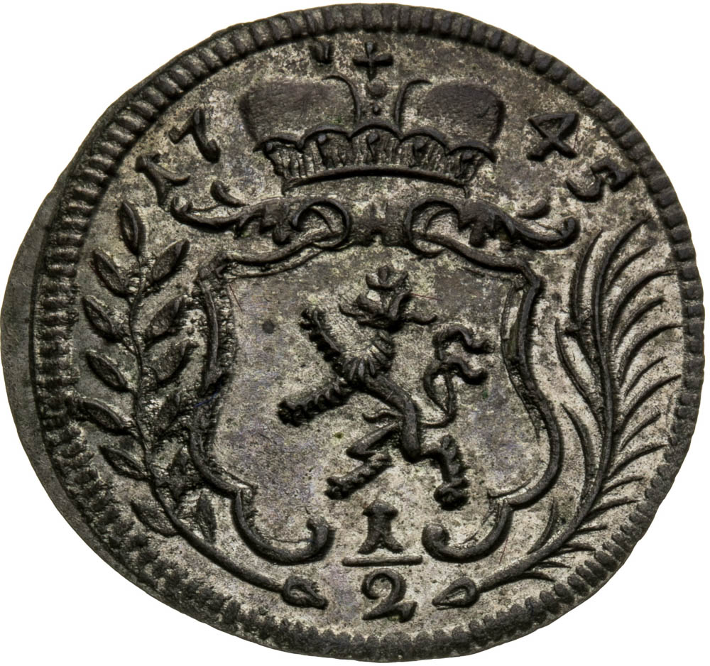 1/2 Krejcar 1745 - avers
