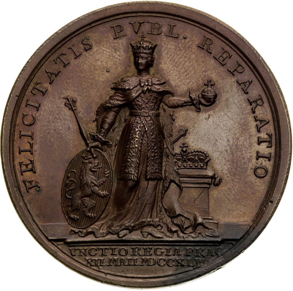 Bronze Medal 1743 - back