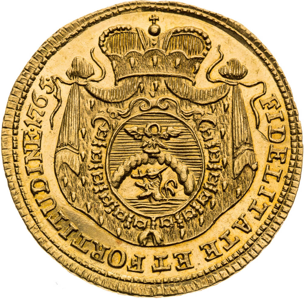 Dukát 1765 - reverz
