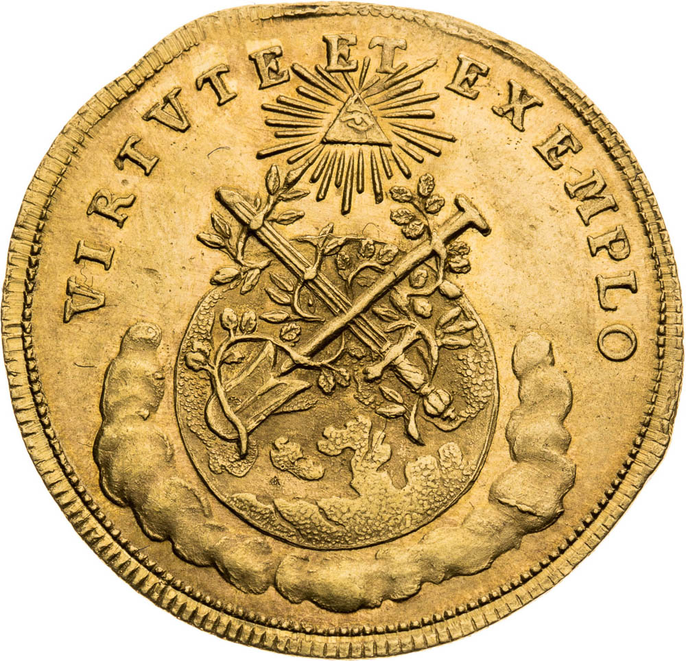 Zlatý žeton 1764 (1 1/4 Dukát) - revers