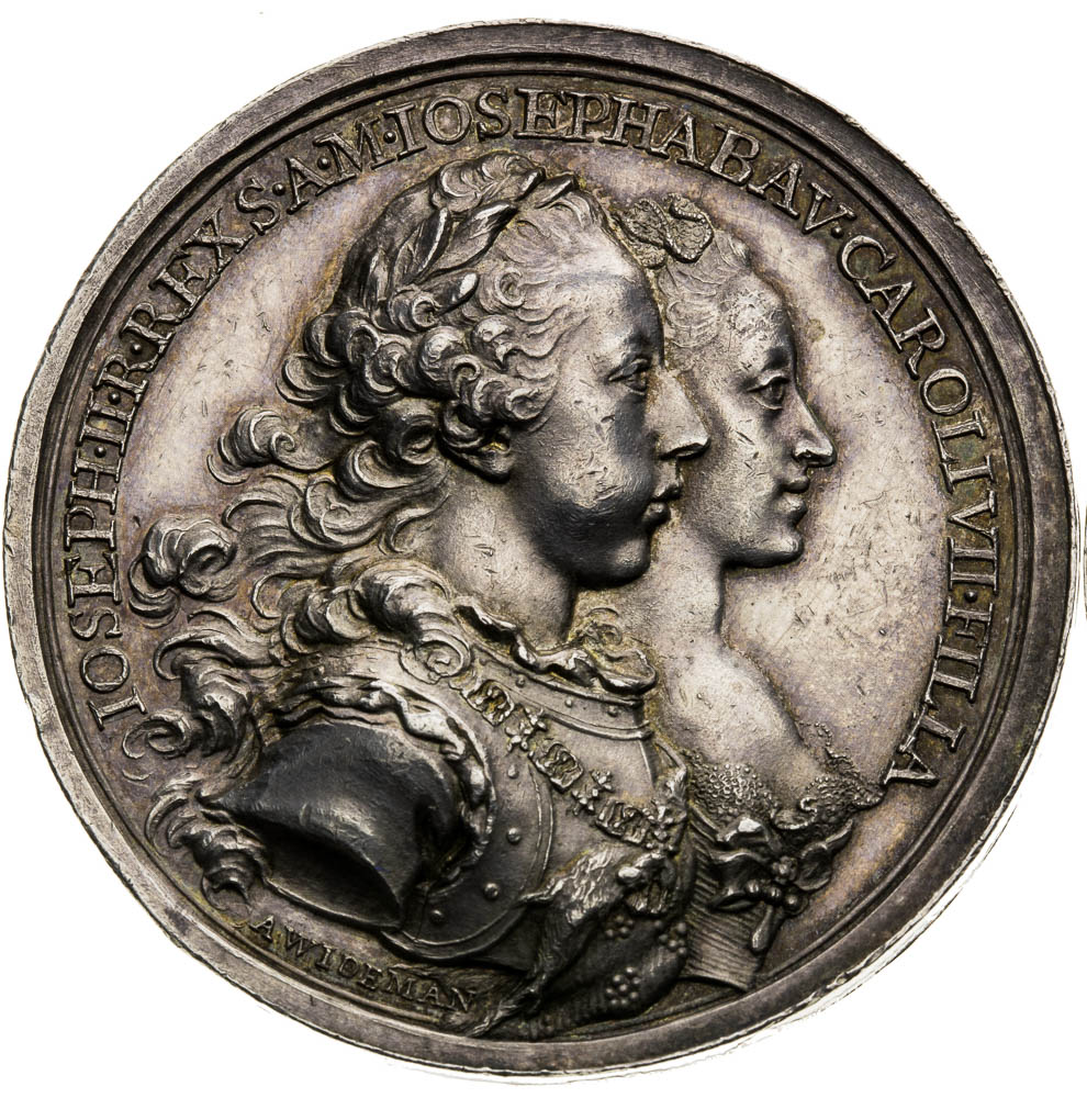 Stříbrná medaile 1765 - avers