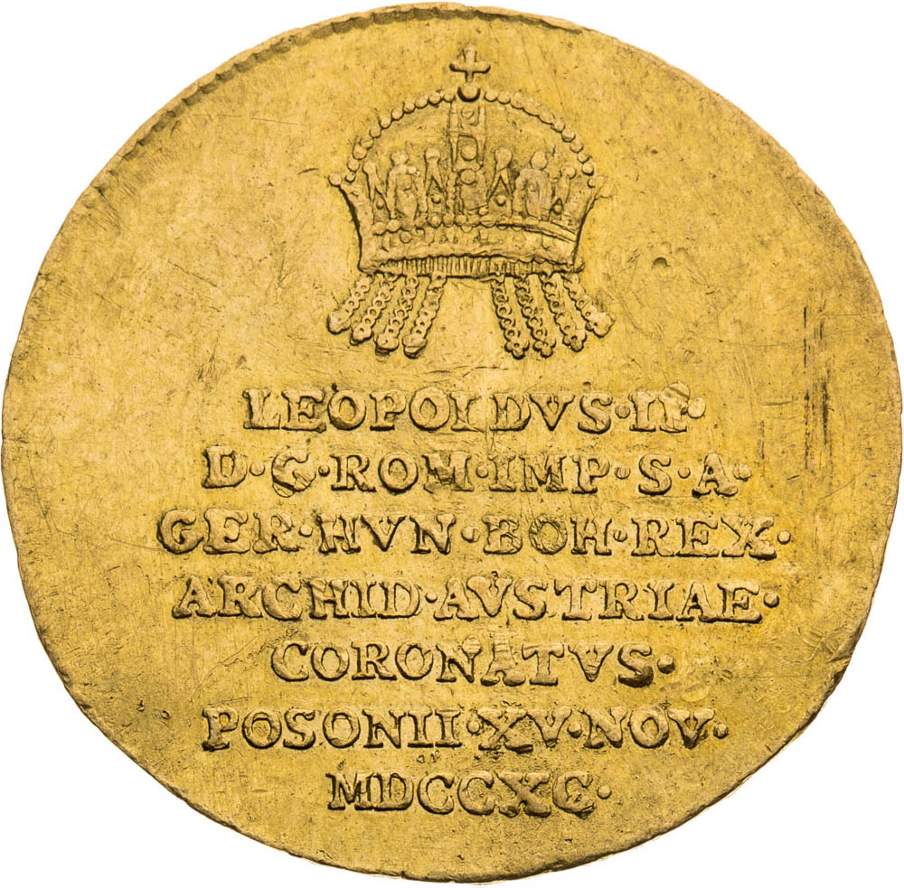 Gold Token 1790 (3/4 Ducat) - front