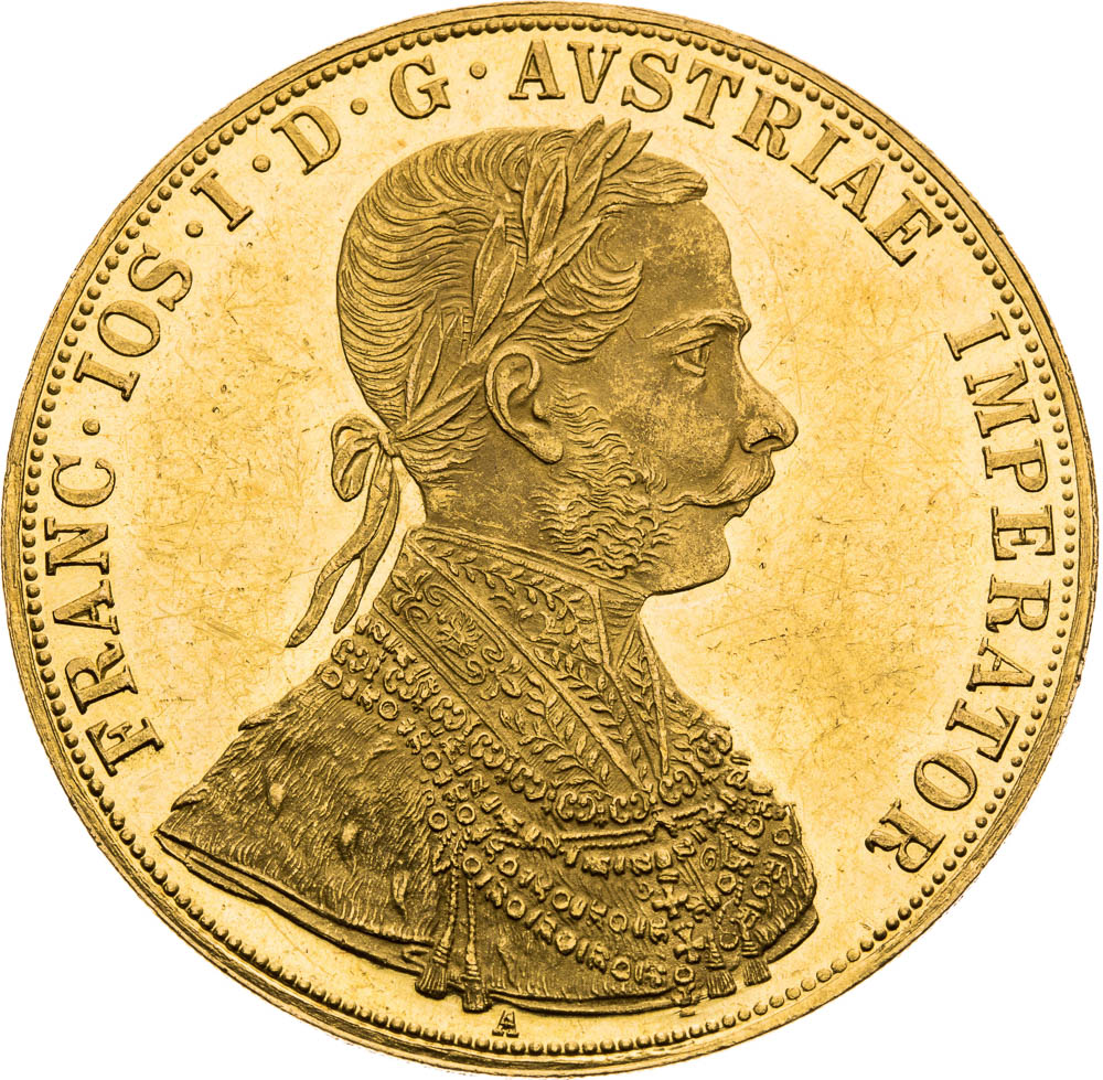 4 Dukát 1869 - averz