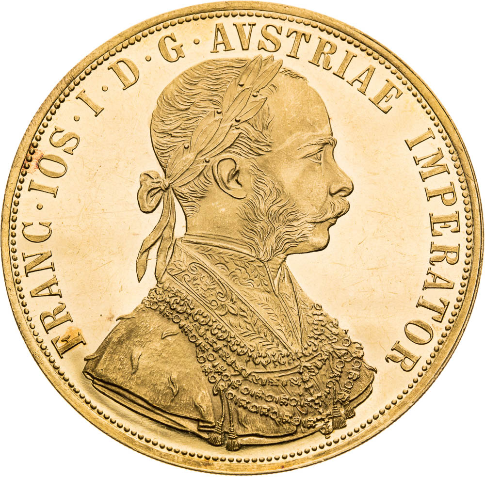 4 Dukát 1890 - averz