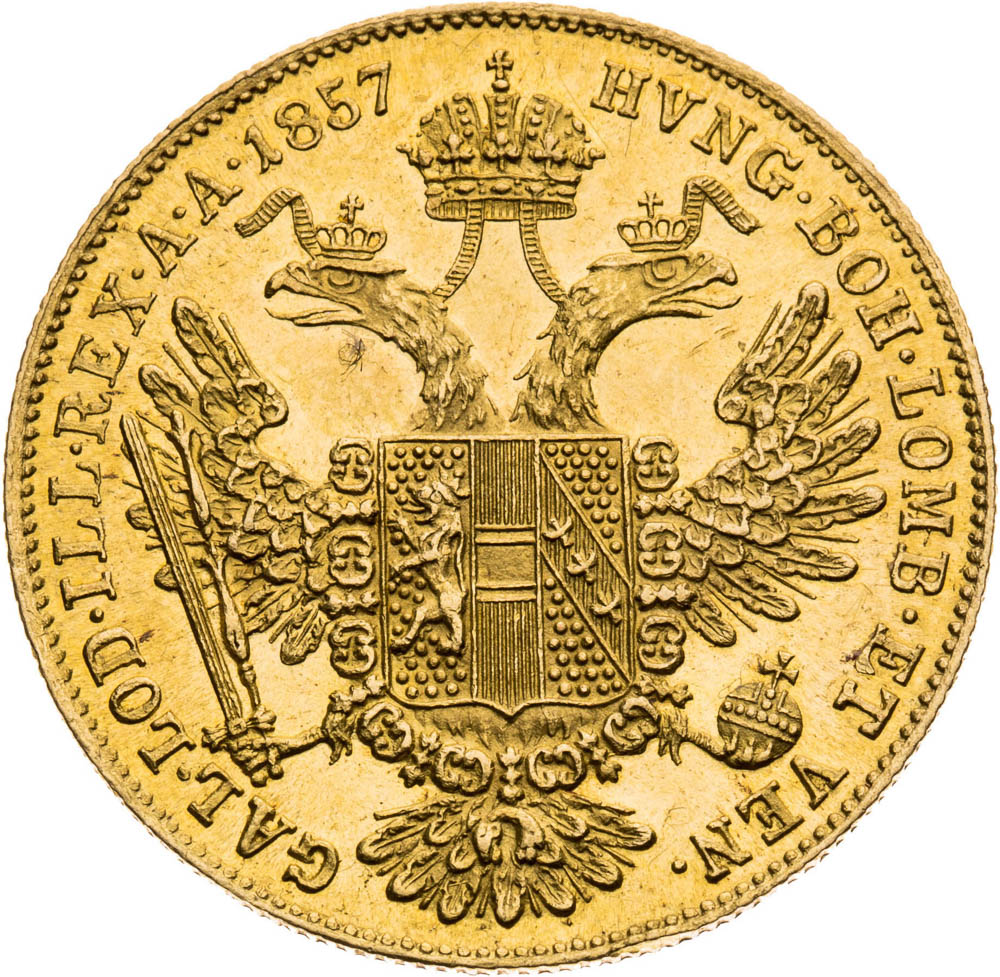 Ducat 1857 - back