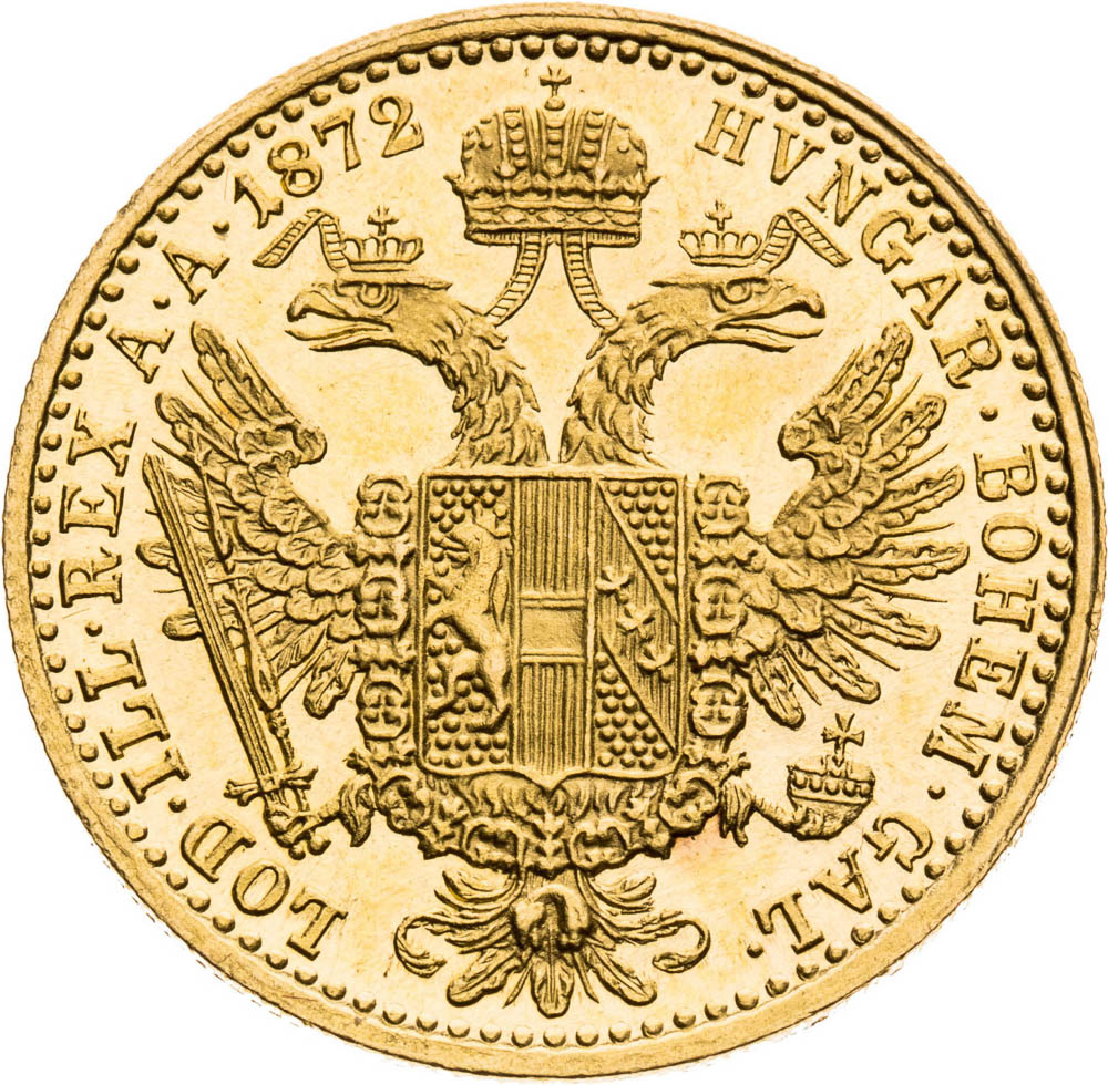 Dukát 1872 - revers