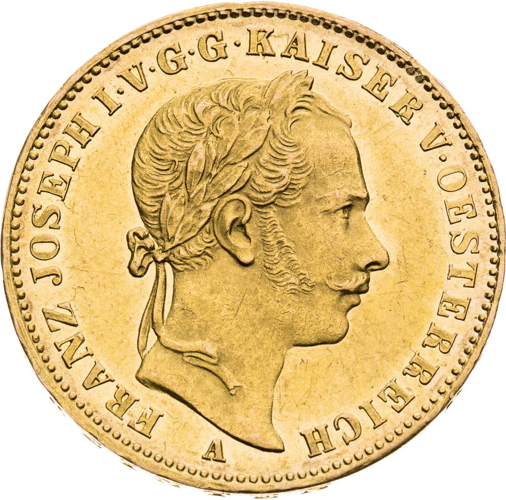 Spolková koruna 1865 - averz