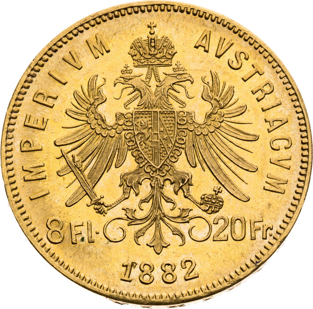 8 Gulden 1882 - back