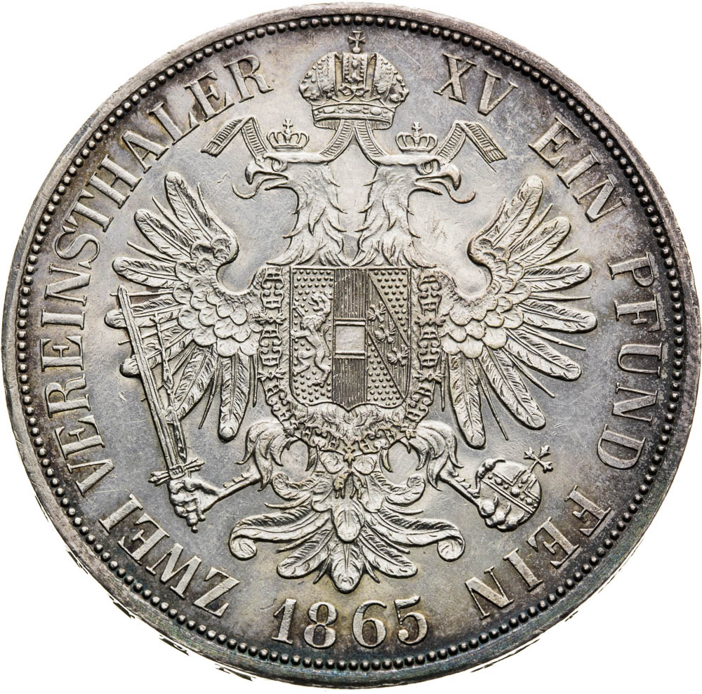 Federal 2 Thaler 1865 - back