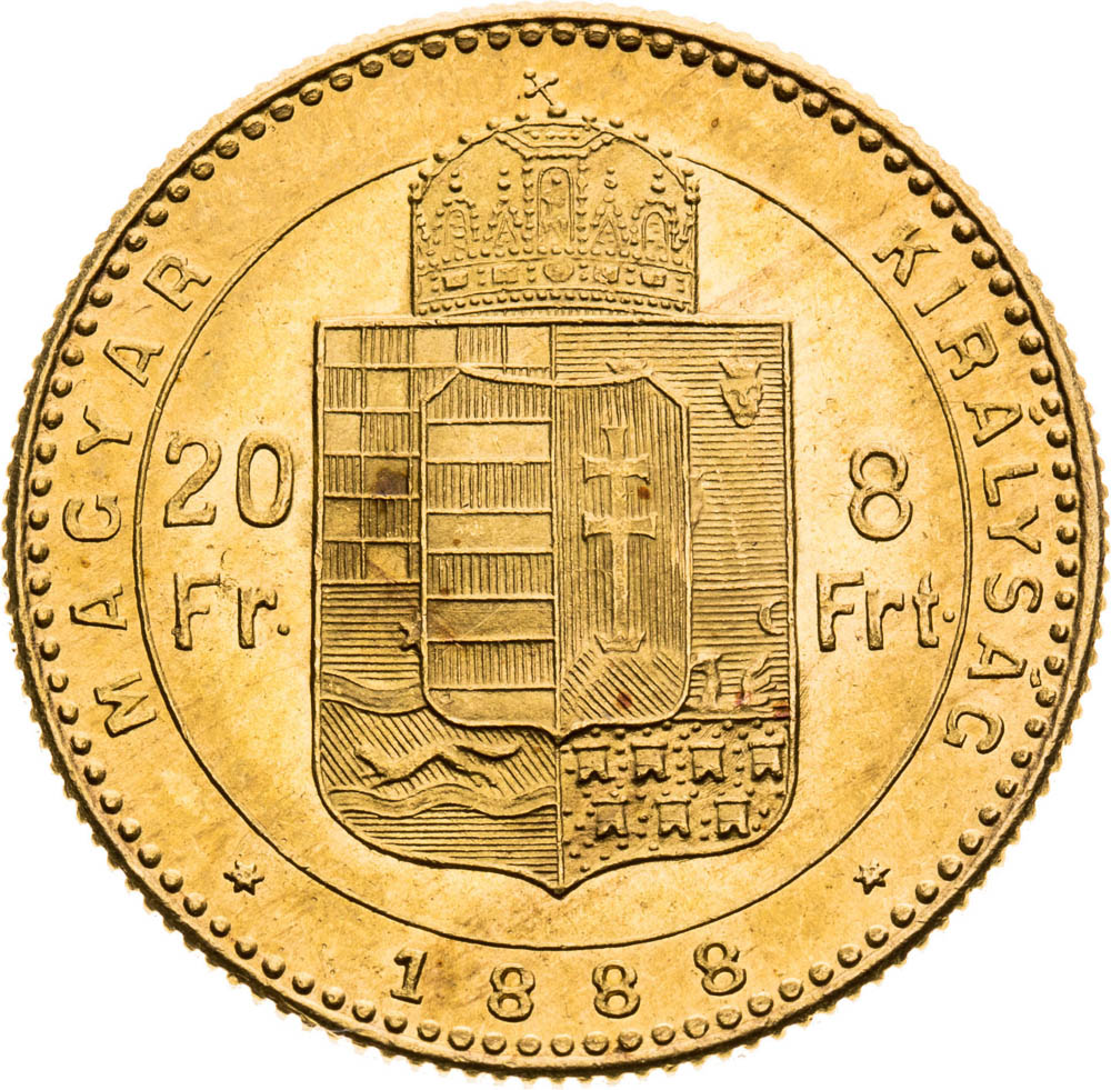 8 Gulden 1888 - back