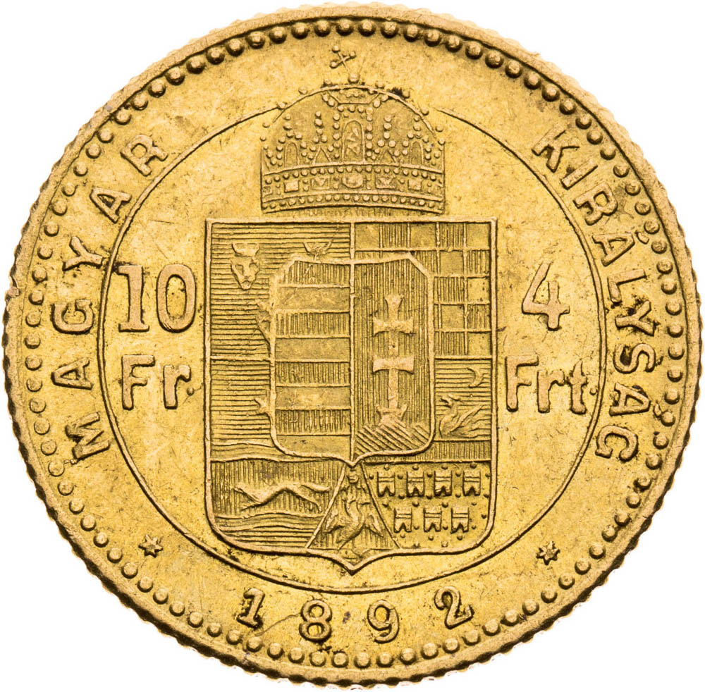 4 Zlatník 1892 - reverz