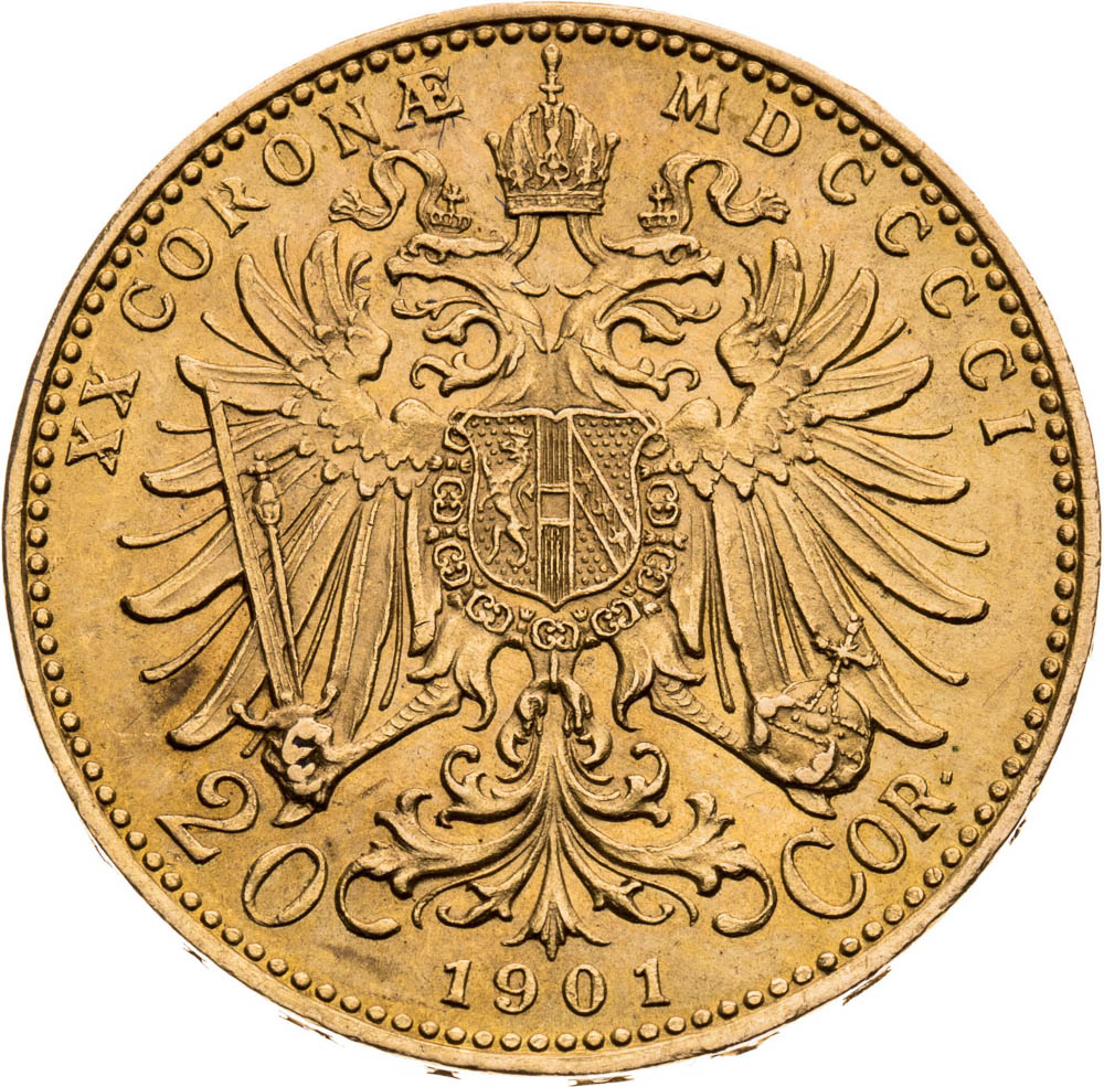 20 Korona 1901 - reverz