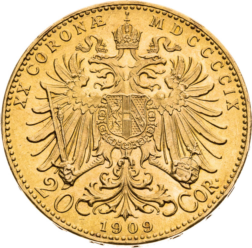 20 Korona 1909 - reverz