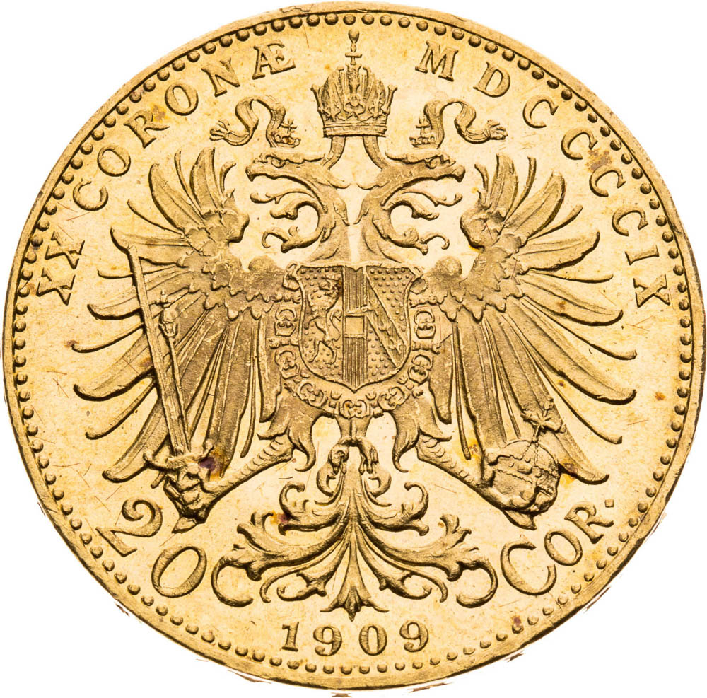 20 Korona 1909 - reverz