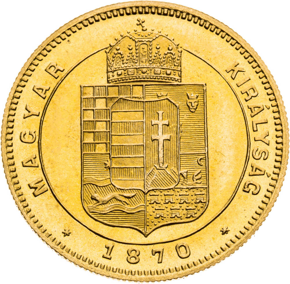 Ducat 1870 (restrike) - back