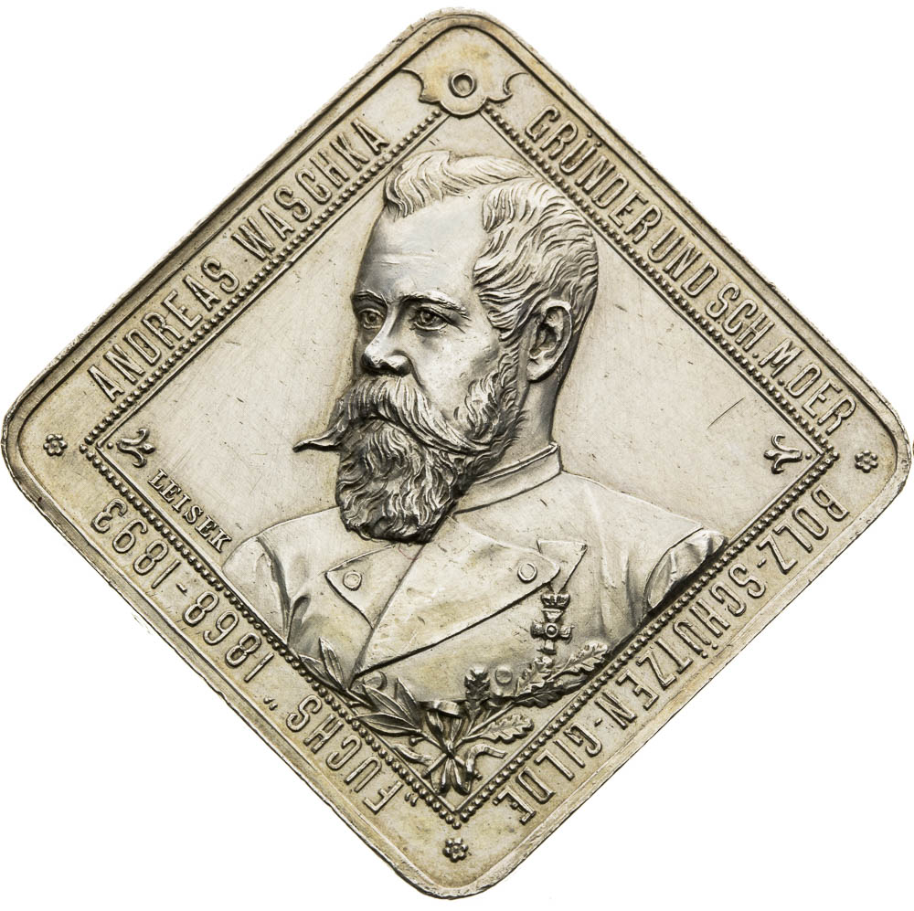Stříbrná klipa 1893 - avers