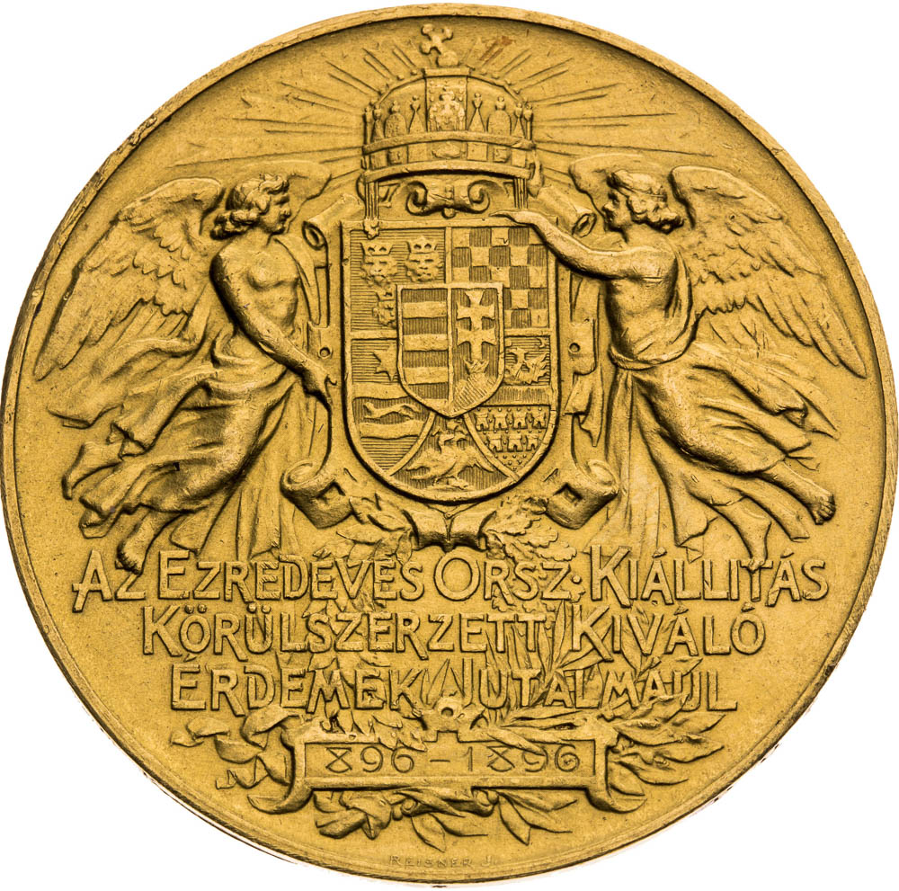 Zlatá medaile 1896 (8 Dukát) - revers