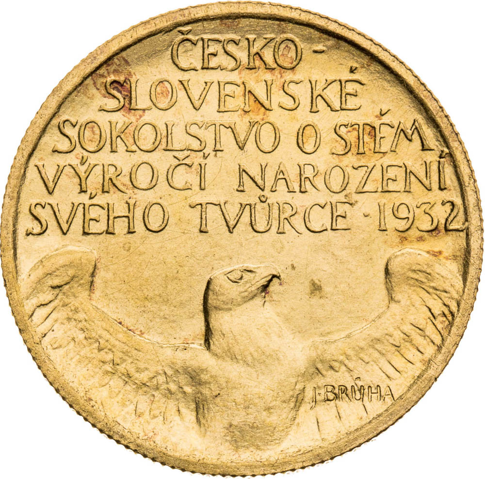 Zlatá medaila 1932 (Dukát) - reverz