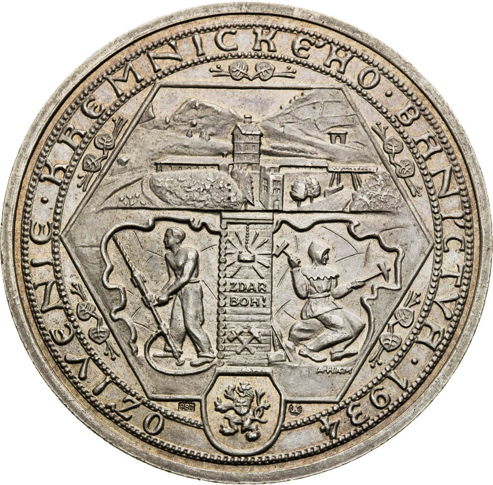 Strieborná medaila 1934 - reverz