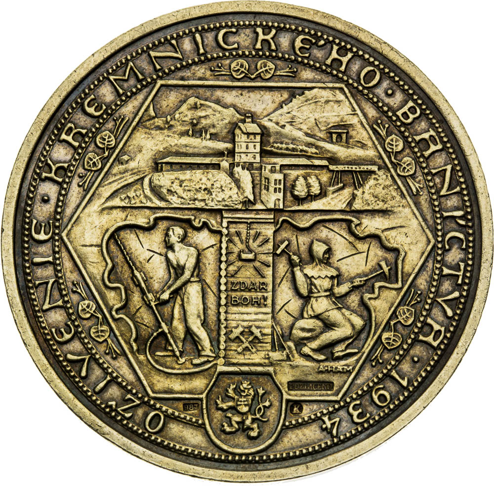 Strieborná medaila 1934 - reverz