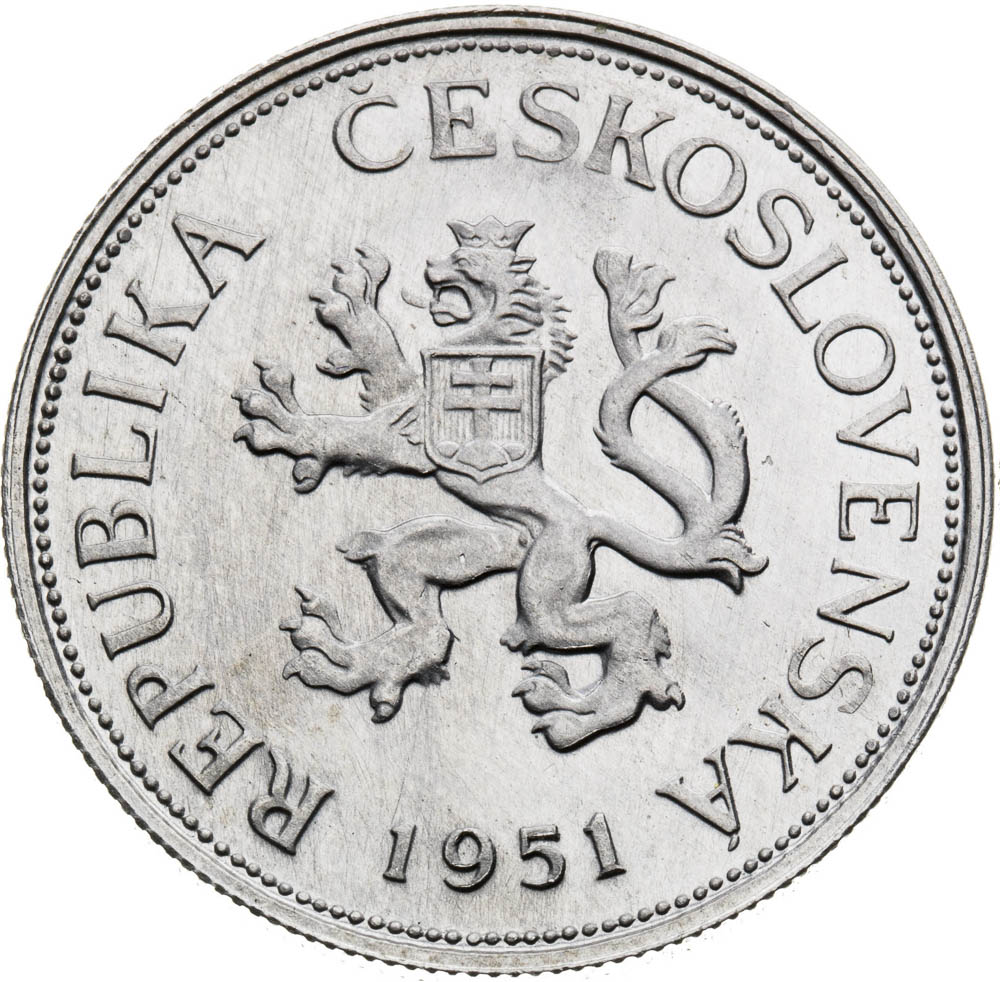 5 Koruna 1951 - front