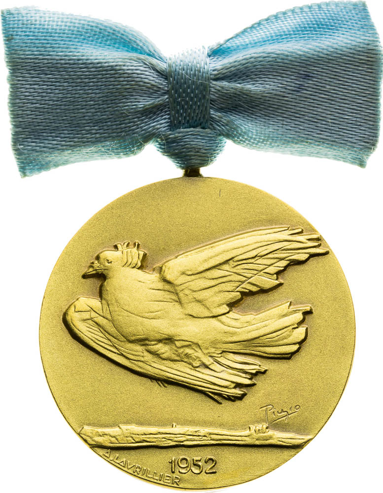 Zlatá medaila 1952 - averz