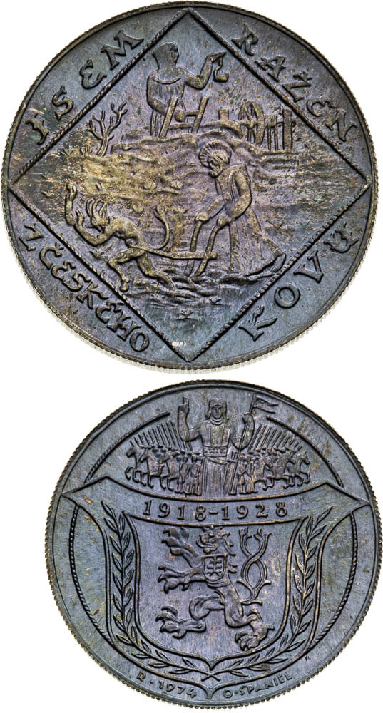 Strieborné medaily 1928/1974 (2 ks) - averz