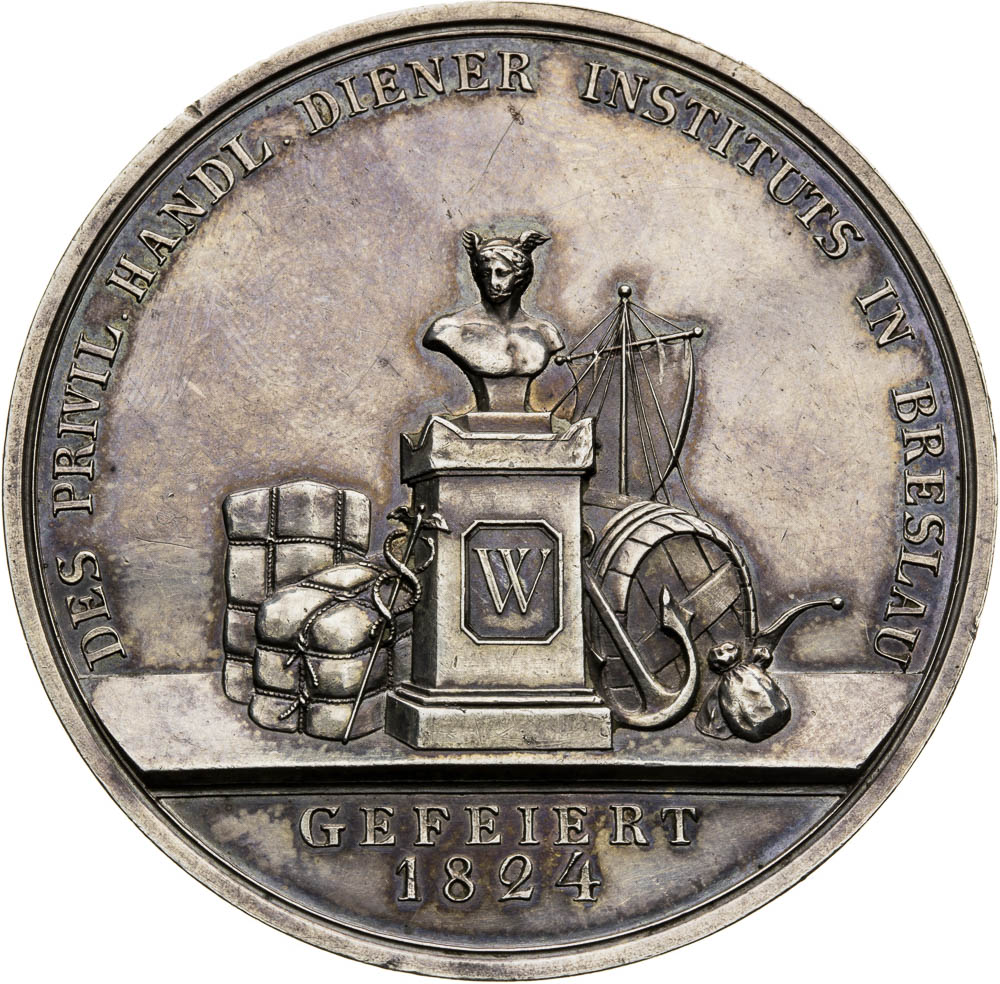 Silver medal 1824 - back