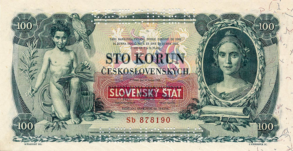 100 Kčs 1931 (bankový vzor) - avers