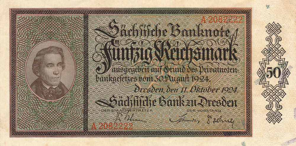 50 Mark 1924 - front