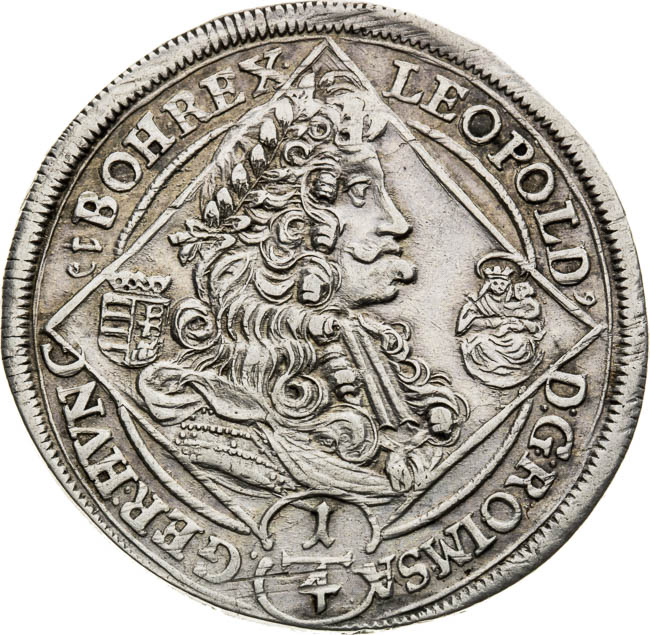 1/4 Thaler 1701 - front